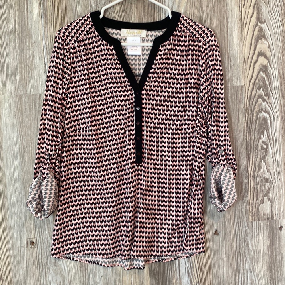 Alessa W. Collection printed blouse, 12